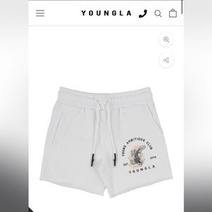 White Youngla Shorts